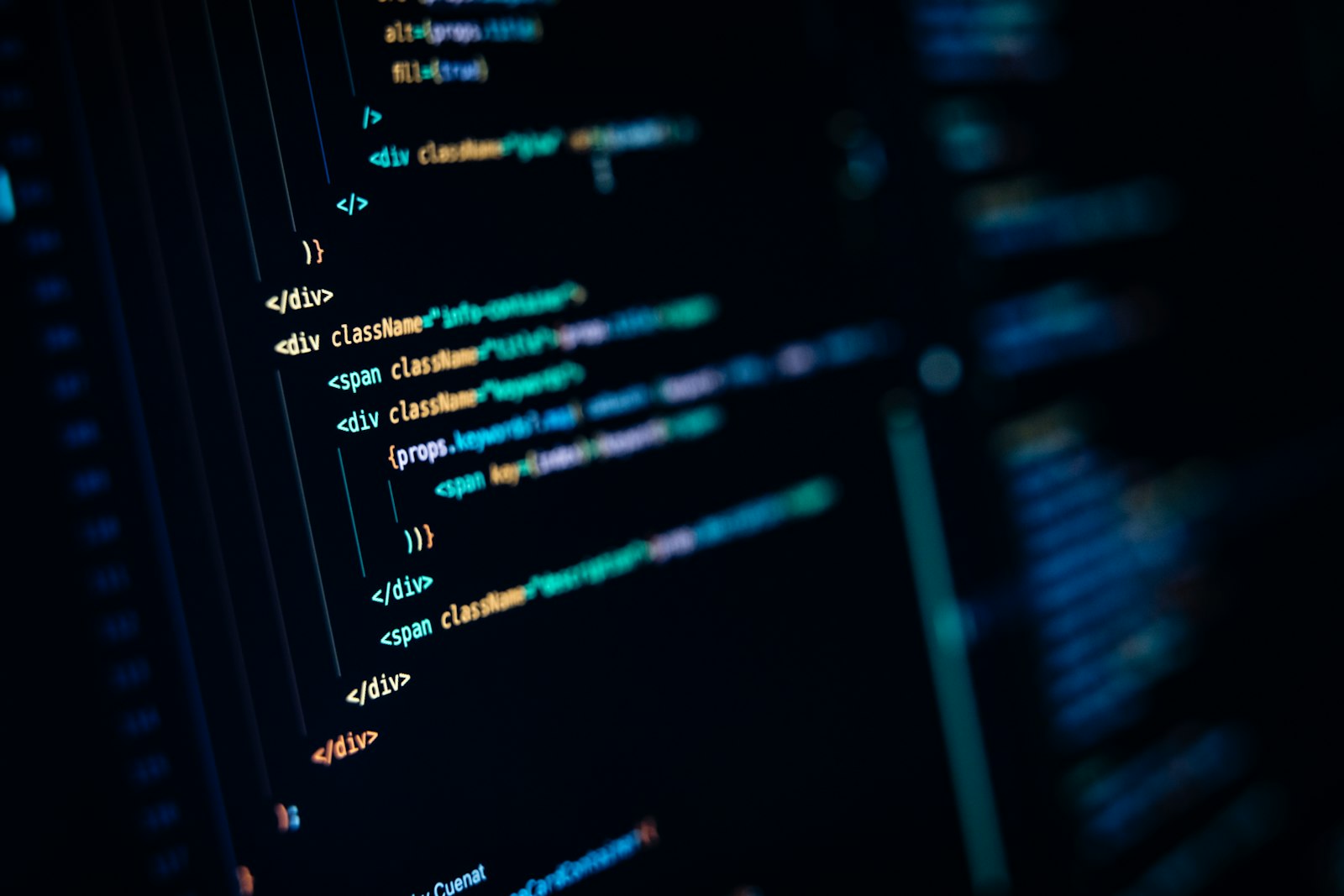 Écran affichant du code de développement logiciel